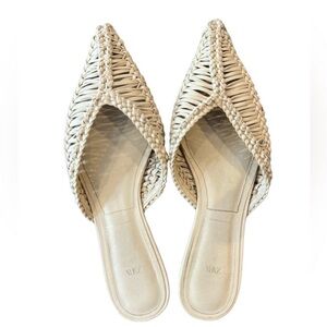 Zara weaved mules with strap!